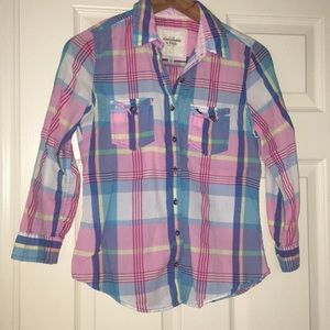 Abercrombie & Fitch Plaid Flannel Top Size S